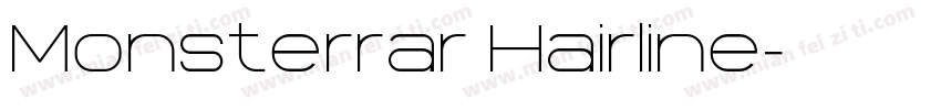 Monsterrar Hairline字体转换